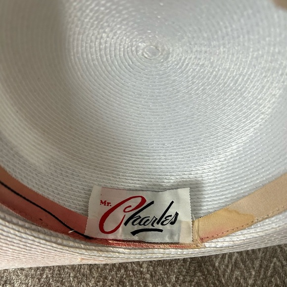 Vintage pink Easterhat veiled Mr. Charles black bow - Picture 6 of 6